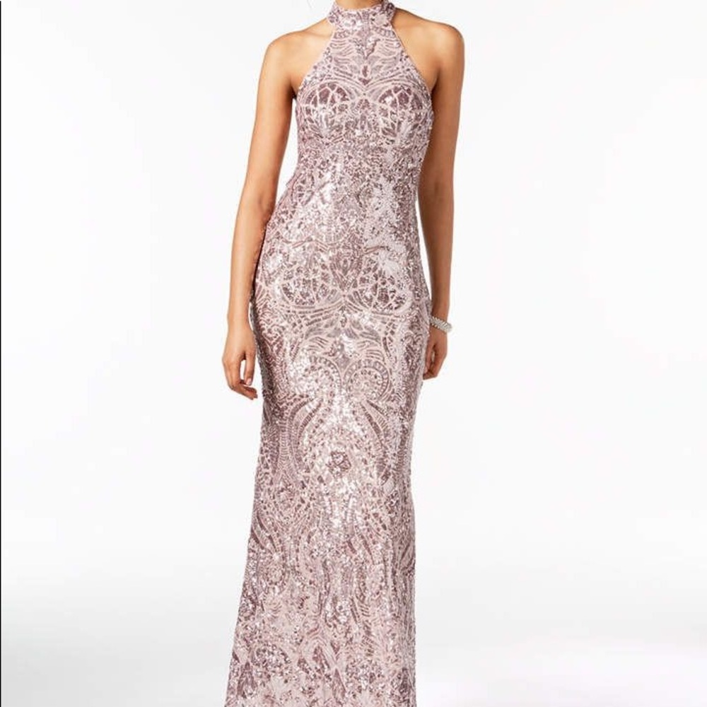 Rose Gold Prom Dress